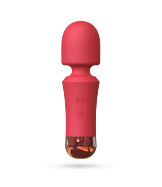 Crushious Crushious Mini Wandmassager Rood | USB Oplaadbaar Met 10 Vibratiestanden