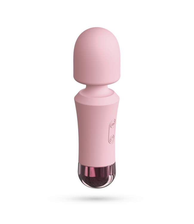 Crushious Wanda Mini Pink Wand Massager - Powerful, Rechargeable, 10 Settings