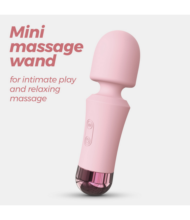 Crushious Wanda Mini-Stabmassagegerät Rosa – 10 Stufen, spritzwassergeschützt