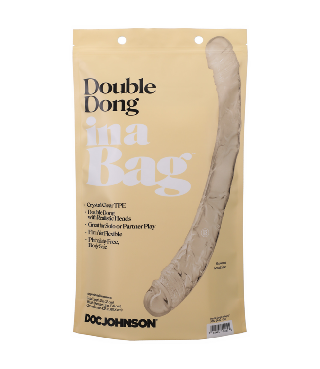 Doc Johnson Kristalheldere Double Dong 15 Inch Veilig & Ftalatenvrij Genot