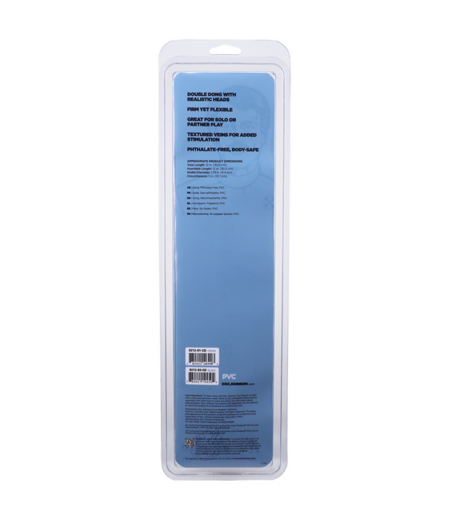 Doc Johnson Doppelter Spaß pur: Jr. Veined Double Header Dildo 30,2 cm