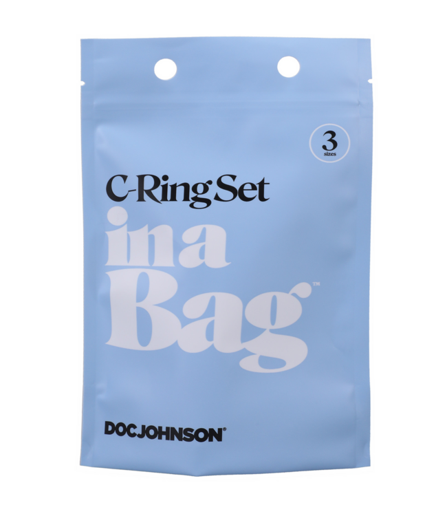 Doc Johnson Ultra-Stretch Silicone C-Ring Set for Enhanced Erection & Pleasure