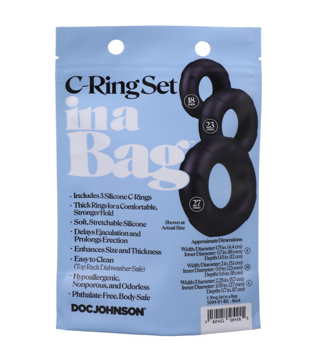 Doc Johnson Siliconen Cockring Set Voor Versterkte Erectie En Verlengde Controle