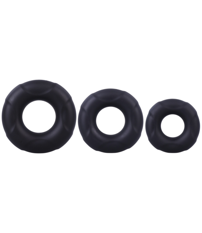 Doc Johnson Ultra-Stretch Silicone C-Ring Set for Enhanced Erection & Pleasure