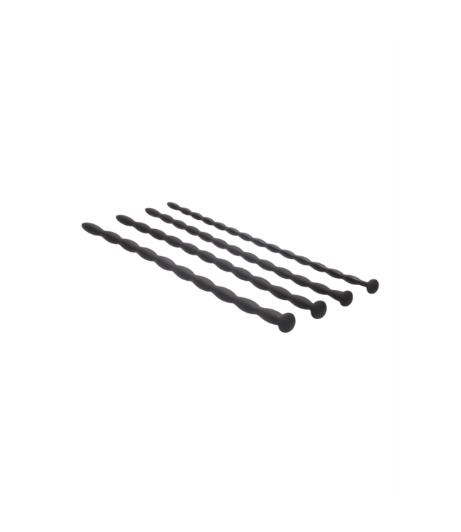 Ouch! Ouch! Siliconen Urethrale Sondes Set Met 4 Diameters Voor Veilige Stimulatie