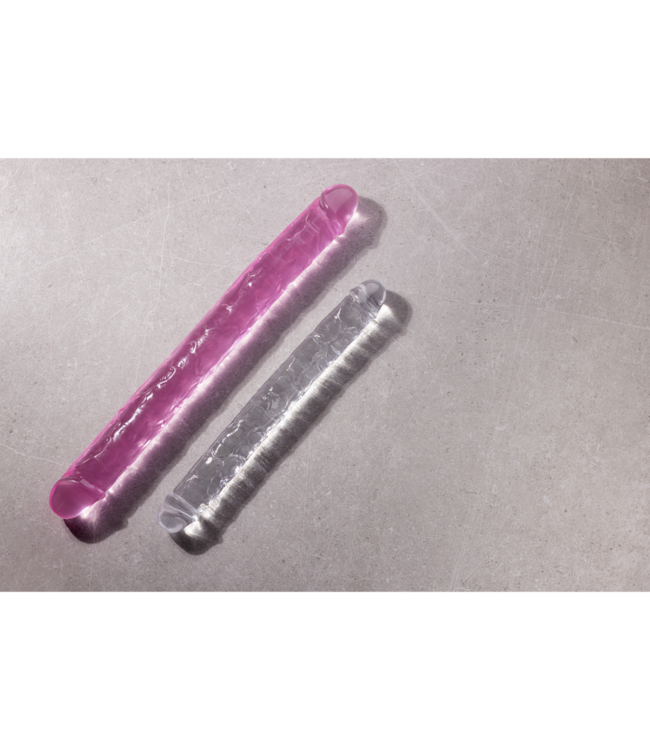 RealRock REALROCK Crystal Clear Double Dildo - 45 cm, Body-Safe Pleasure