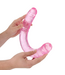 RealRock RealRock Clear Double Dildo 45 cm x 4,3 cm – Veilige TPE Dubbele Penetratie