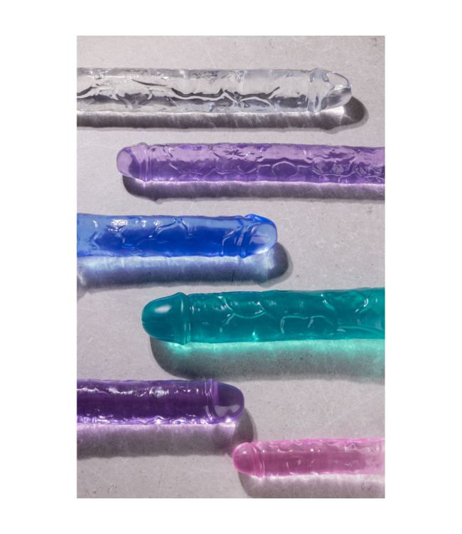 RealRock Crystal Clear RealRock Dubbele Dildo 45 cm Veilig en Veelzijdig