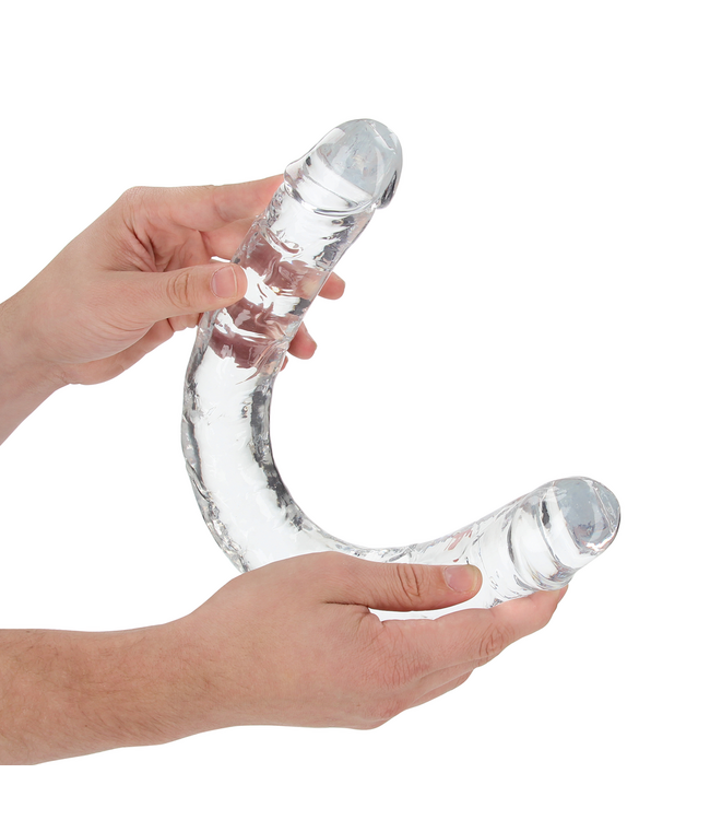 RealRock REALROCK Doppeldildo Crystal Clear 45 cm – für intensives Vergnügen