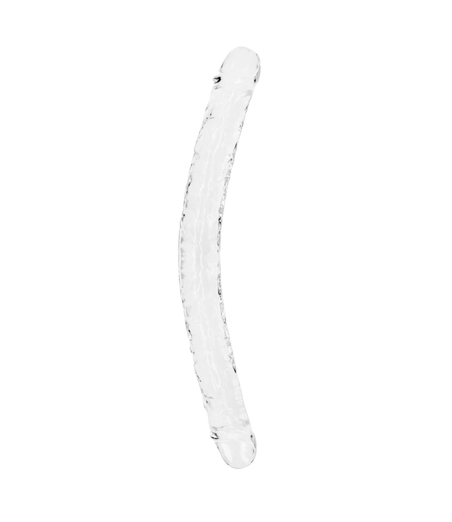 RealRock Ultimate Pleasure Double Dildo – 45cm Crystal Clear & Safe for All Use