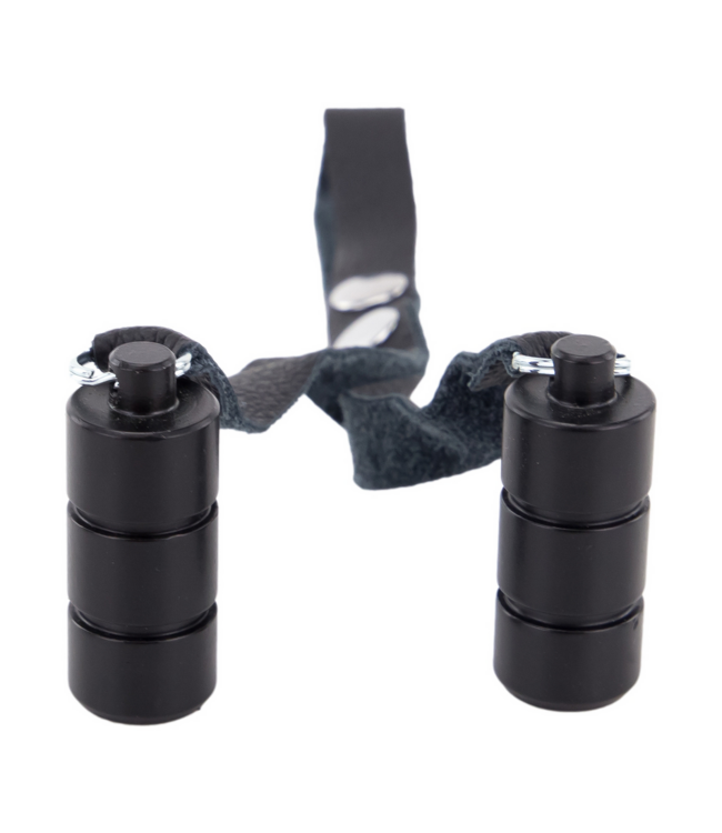 Red Leather Premium Leren Ballstretcher Met 2x100g Zwarte Gewichten Voor Comfort
