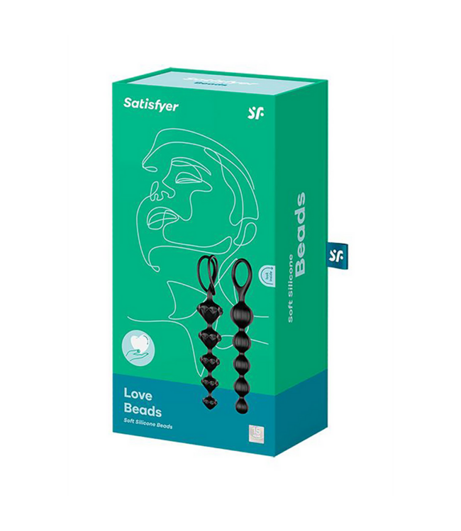 Satisfyer Satisfyer Love Beads Schwarz 2,5 cm – Weiche Analkugeln für Einsteiger