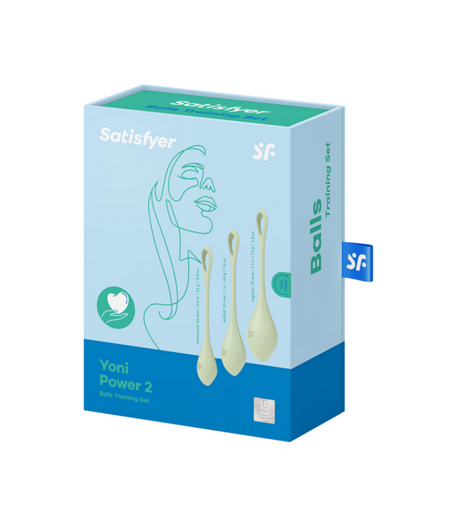 Satisfyer Satisfyer Bekkenbodem Trainer Set 2 Siliconen Kegelballen Lichtgroen