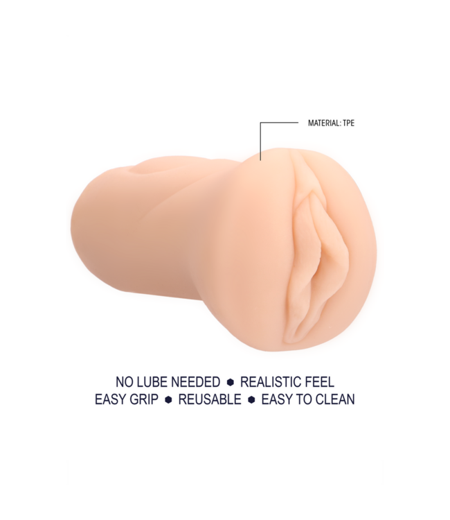 SLT Self Lubrication Masturbator Vaginaal Met Realistische Schaamlippen