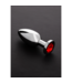 Steel by Shots Elegant Large Stainless Steel Butt Plug with Jewel - 1.3 cm