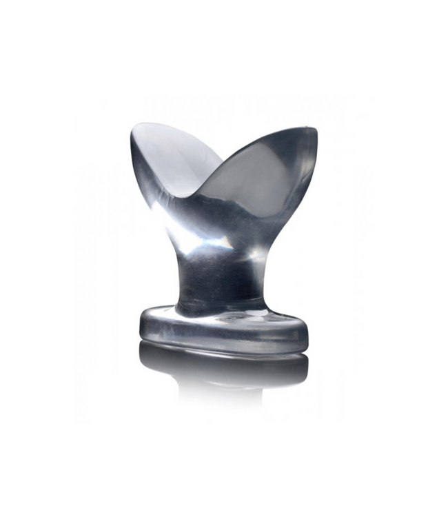 XR Brands Intense Pleasure Anchored Clear Butt Plug - 9.53 cm for Ultimate Comfort