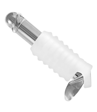 XR Brands XR Brands Geribbelde Stroker Sleeve Met Balriem En Stevige Grip Zwart