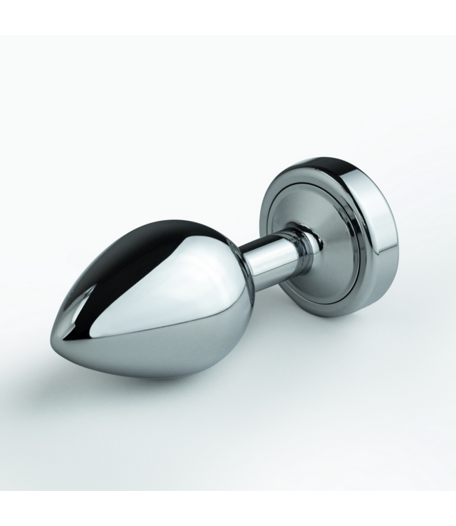 Crushious Crushious Metalen Anal Plug 8,5 cm Met RGB LED Verlichting Zilver