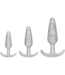 Doc Johnson Rainbow Confetti Anal Trainer Set - 3 Sizes for Comfort & Fun