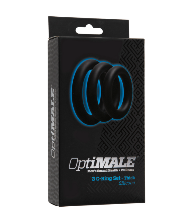 Doc Johnson OptiMALE Siliconen Penisring Set | 3 Maten Voor Langdurige Erectie & Comfort