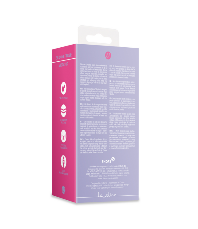 Loveline Loveline Compact Silicone Finger Vibrator - Intense Lavender Pleasure