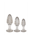 Ouch! Acryl-Buttplug-Set in 3 Größen | Glänzendes Vergnügen für Alle