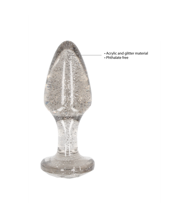Ouch! Acryl-Buttplug-Set in 3 Größen | Glänzendes Vergnügen für Alle