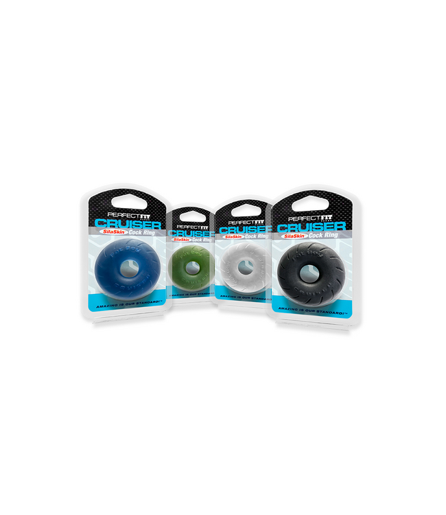 PerfectFitBrand Silaskin Cruiser Cock Ring - Stretchy, Tough, & Comfortable Performance