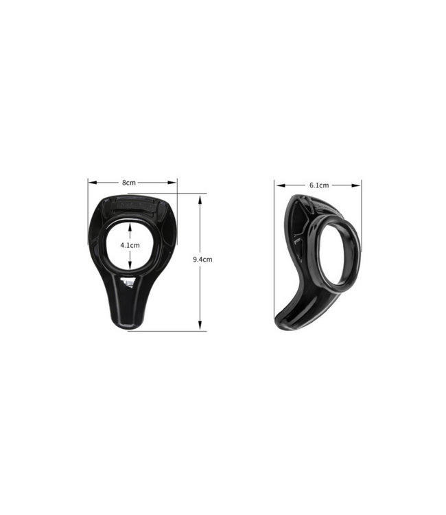 PerfectFitBrand PerfectFitBrand TPR Cockring Zwart – Versterkte Erectie & Stimulator