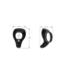 PerfectFitBrand PerfectFitBrand TPR Cockring Zwart – Versterkte Erectie & Stimulator