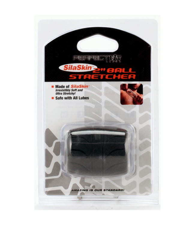 PerfectFitBrand SilaSkin Ball Stretcher - Comfortable & Safe for Beginners, Black