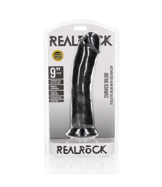 RealRock Curved RealRock Dildo 23x7.2 cm - Lifelike with Suction Cup