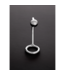 Steel by Shots Stilvoller Edelstahl-Cockring mit abnehmbarer Analperle für Komfort