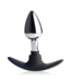 XR Brands Dark Invader Hybrid Anal Plug - 17.8cm Metal & Silicone for Intense Pleasure
