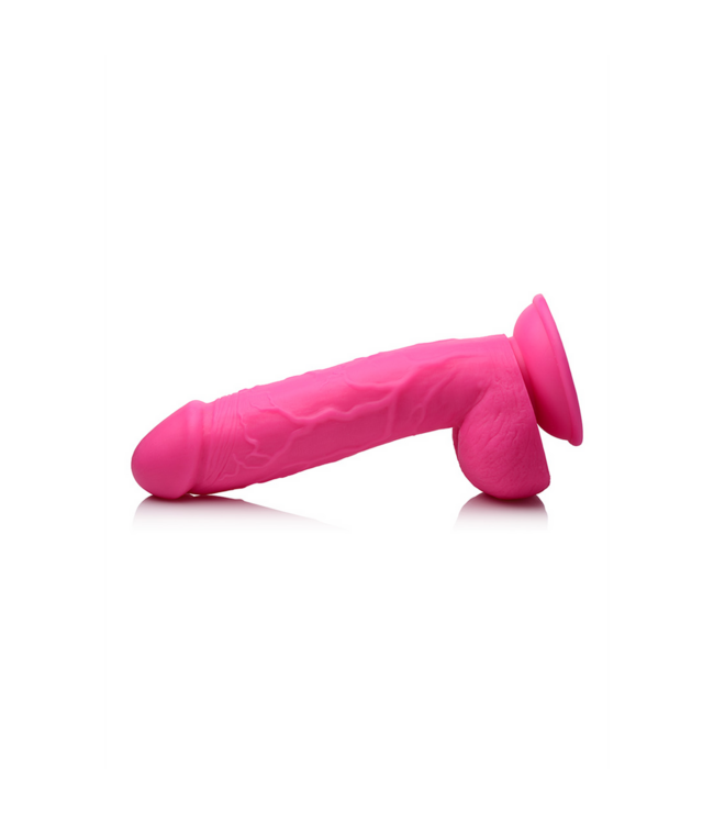 XR Brands Realistischer POP Dildo mit Saugnapf 22,8 cm in Mohnblumenrosa