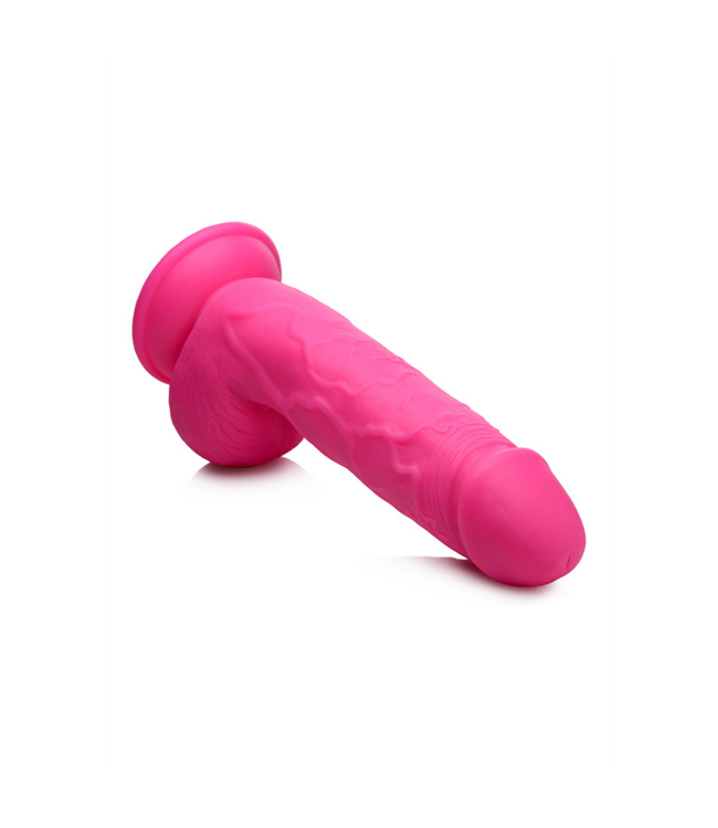 XR Brands Realistischer POP Dildo mit Saugnapf 22,8 cm in Mohnblumenrosa