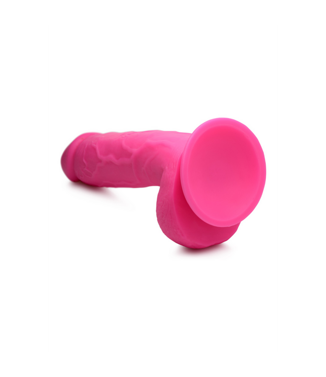 XR Brands Realistische Roze Dildo Met Flexibele Zuignap 22,8 cm – XR Brands