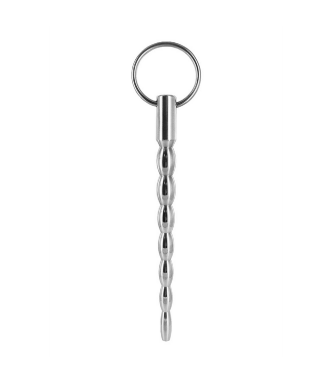 XR Brands Mortal Coil Stainless Steel Urethral Sound with Nubs - 12 cm Pleasure