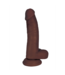 Curve Toys Realistic 20 cm Dildo with Balls - Phthalate-Free & Strong Suction Cup