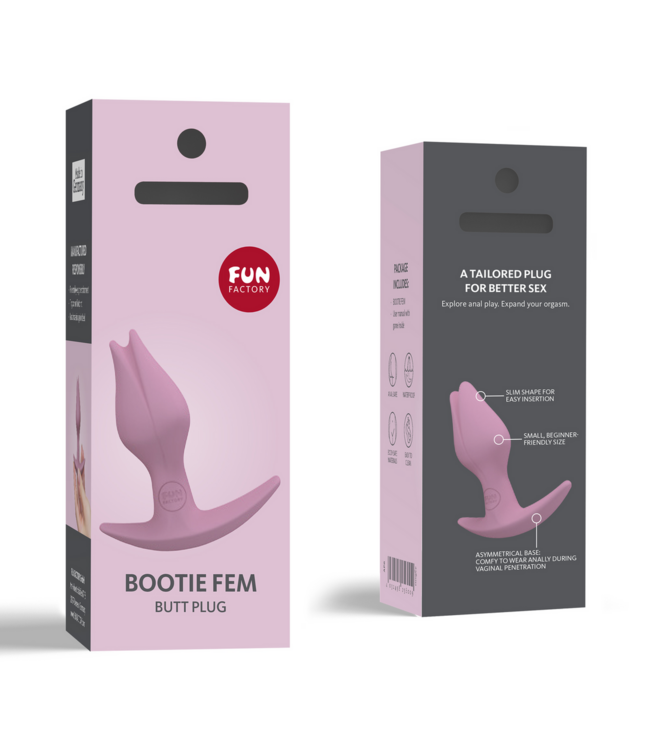 Fun Factory BOOTIE FEM Butt Plug Rosa 8,5 cm – Ergonomisch und weich für Frauen