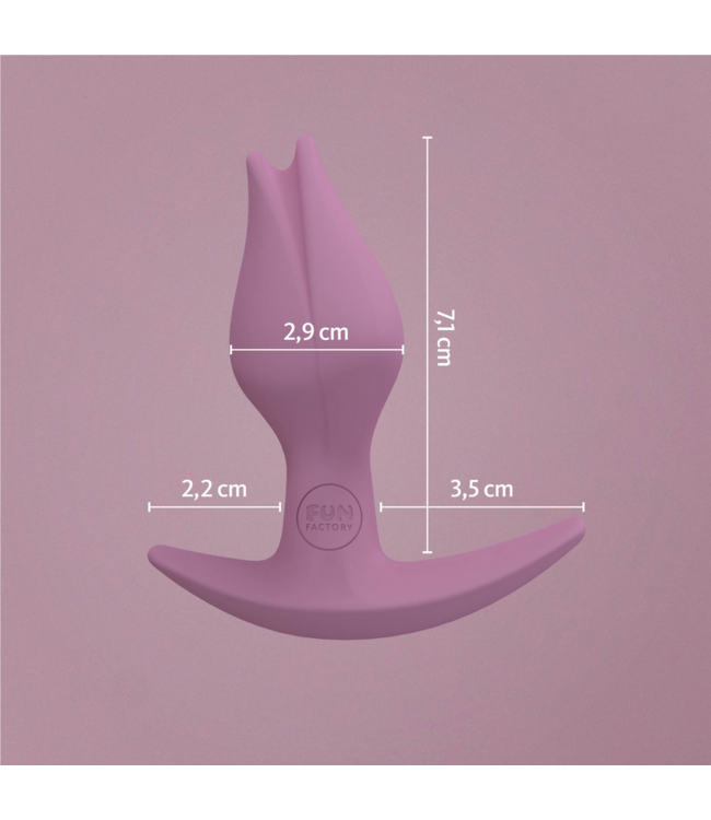 Fun Factory Siliconen Butt Plug Voor Vulva Bezitters 8,5 cm Roze - Comfortabel & Ergonomisch