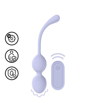 Loveline Loveline Lavender Kegel Balls with Remote - 10 Vibration Functions