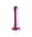 Ouch! Liquid Silicone Curvy G-Spot Dildo 17 cm Met Zuignap Roségoud | Ouch!