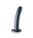 Ouch! Gunmetal Black 6'' Soft Silicone G-Spot Dildo with Suction Cup