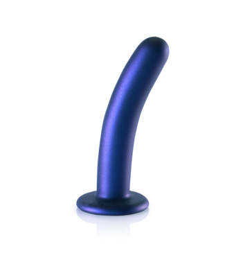 Ouch! G-Spot Siliconen Dildo 15 cm Met Zuignap Metallic Blauw | Ouch!