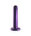 Ouch! Metallic Paarse Siliconen G-Spot Dildo 14,5 cm Met Zuignap