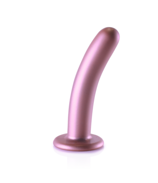 Ouch! Luxurious 6.2cm Rose Gold Silicone G-Spot Dildo with Suction Cup