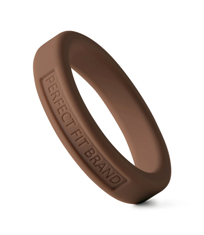 PerfectFitBrand PerfectFitBrand Siliconen Cockring 4,4 cm Gebruind Comfort Classic