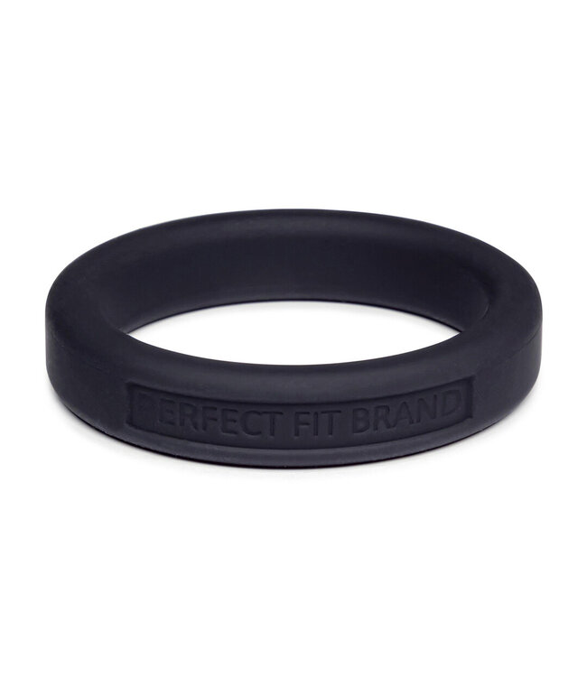 PerfectFitBrand PerfectFitBrand Silicone Comfort Ring 4,4 cm Zwart – Veilig Cockring Speeltje