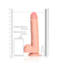 RealRock Realistische RealRock Dildo 21 cm Met Zuignap En Ballen Voor Handsfree Gebruik